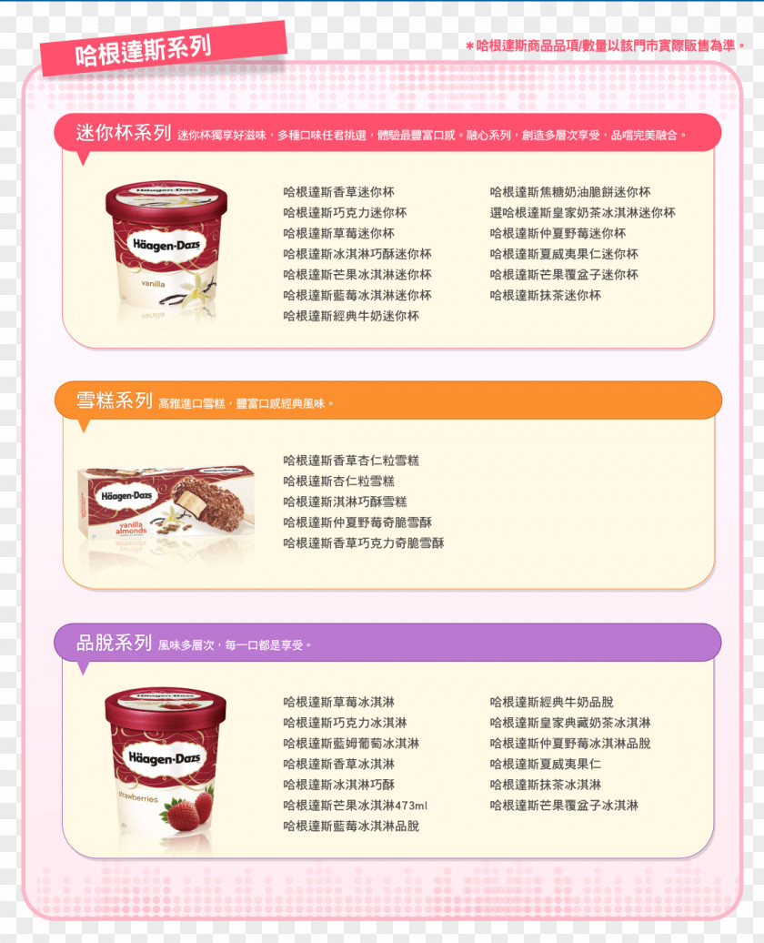 Ice Cream Vanilla Häagen-Dazs Web Page Brand PNG