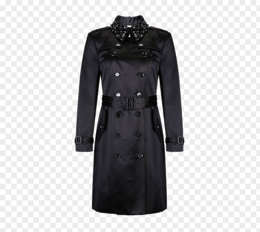 Ms. Long Coat Jacket Trench Windbreaker Overcoat Outerwear PNG