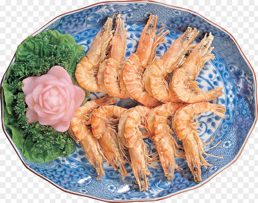 Seafood Caridean Shrimp Clip Art Prawns Dish PNG