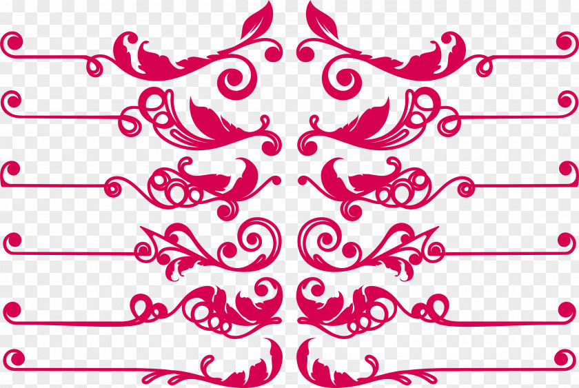 Fine Red Islamic Line Ornament Islam PNG