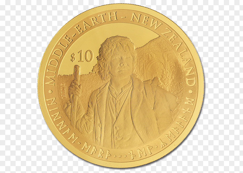 Gold Coins The Hobbit Coin New Zealand Currency PNG