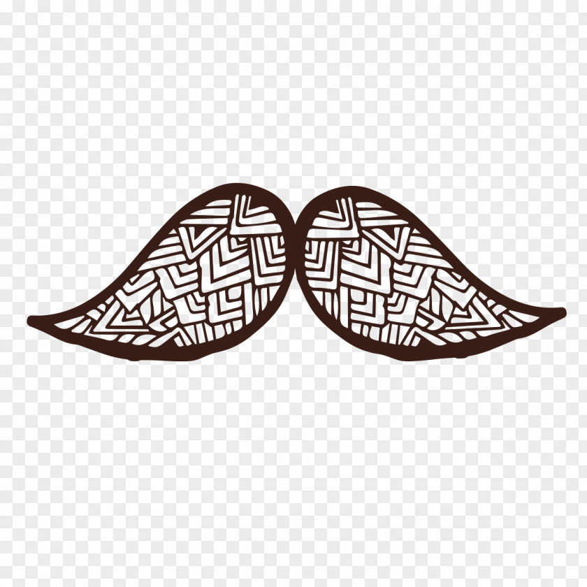 Hand-painted Pattern Beard Moustache Download PNG