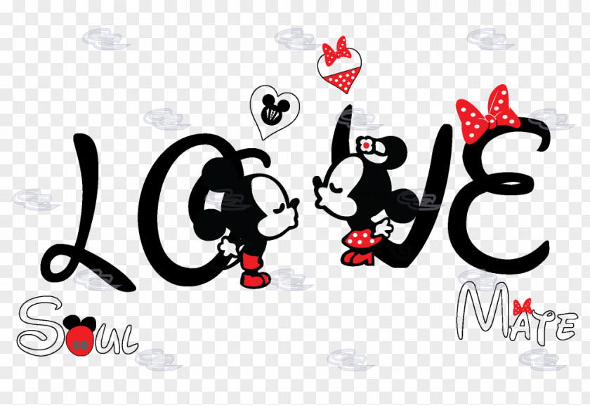 Love Couple Mickey Mouse Minnie T-shirt Soulmate The Walt Disney Company PNG