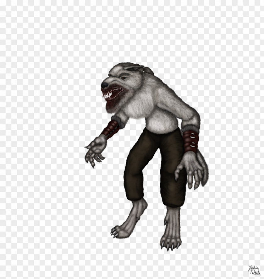 Scary Werewolf Drawings Old World Monkeys Berserker Image PNG