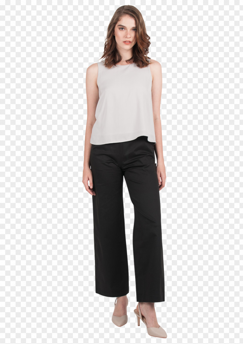 Straight Trousers Waist Pants Sleeve Shoulder PNG
