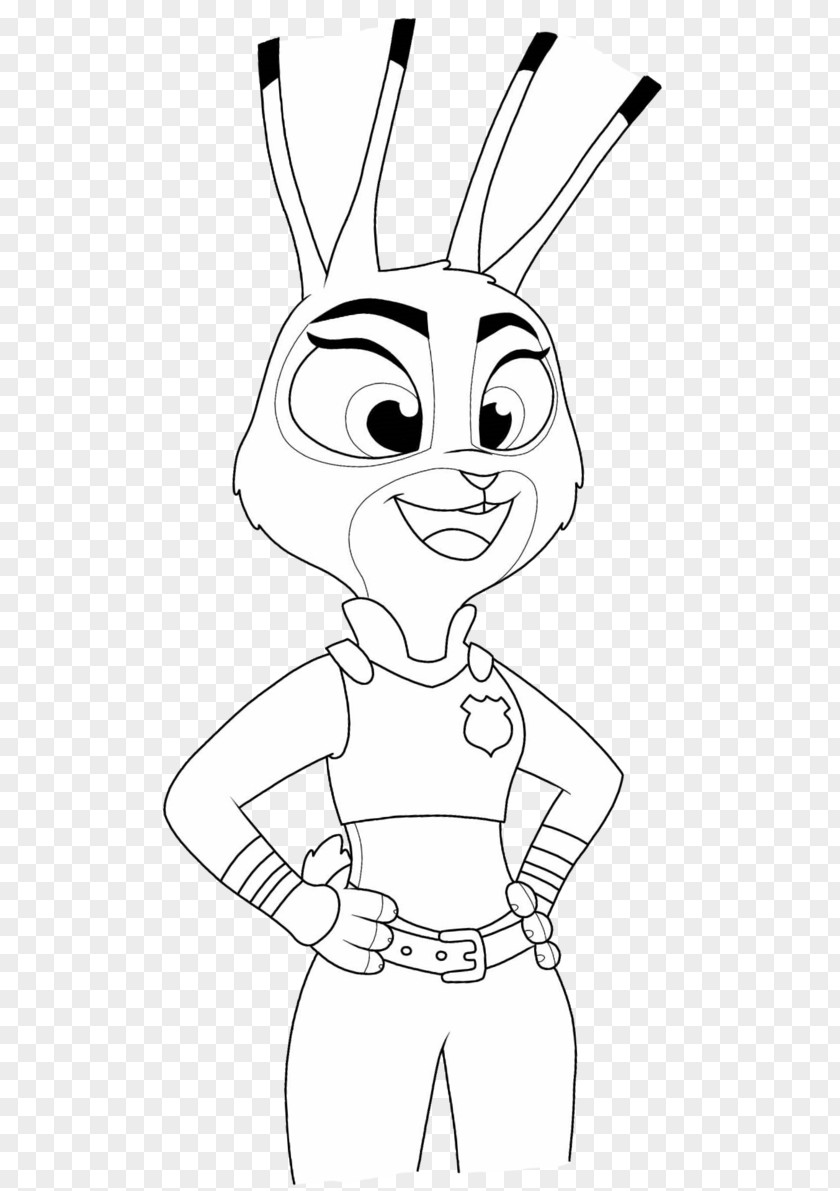 ZOOTROPOLIS Hare Line Art /m/02csf Clothing Drawing PNG