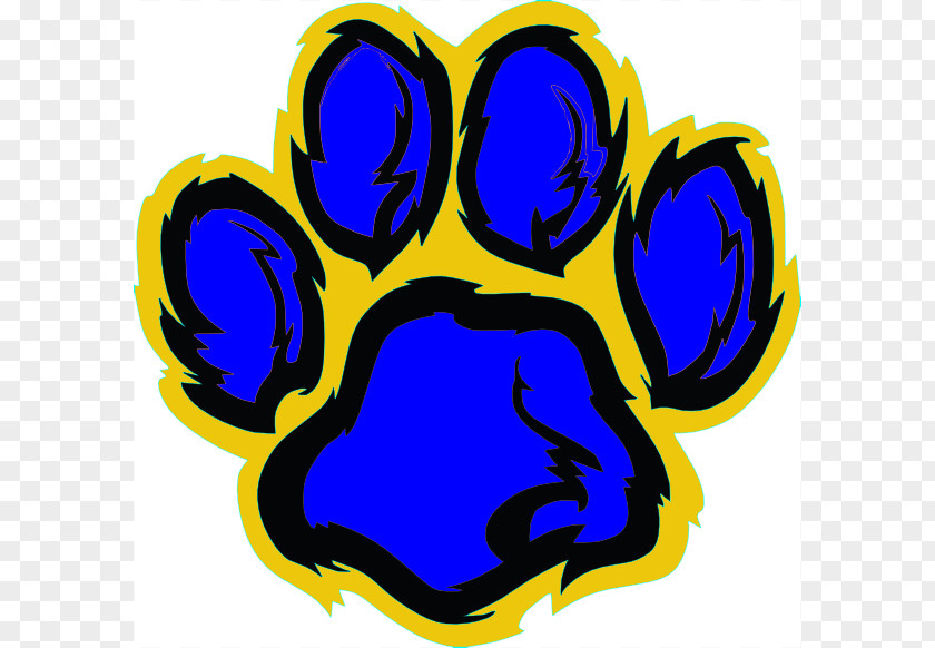 Blue Gold Cliparts Tiger Clemson University Paw Clip Art PNG