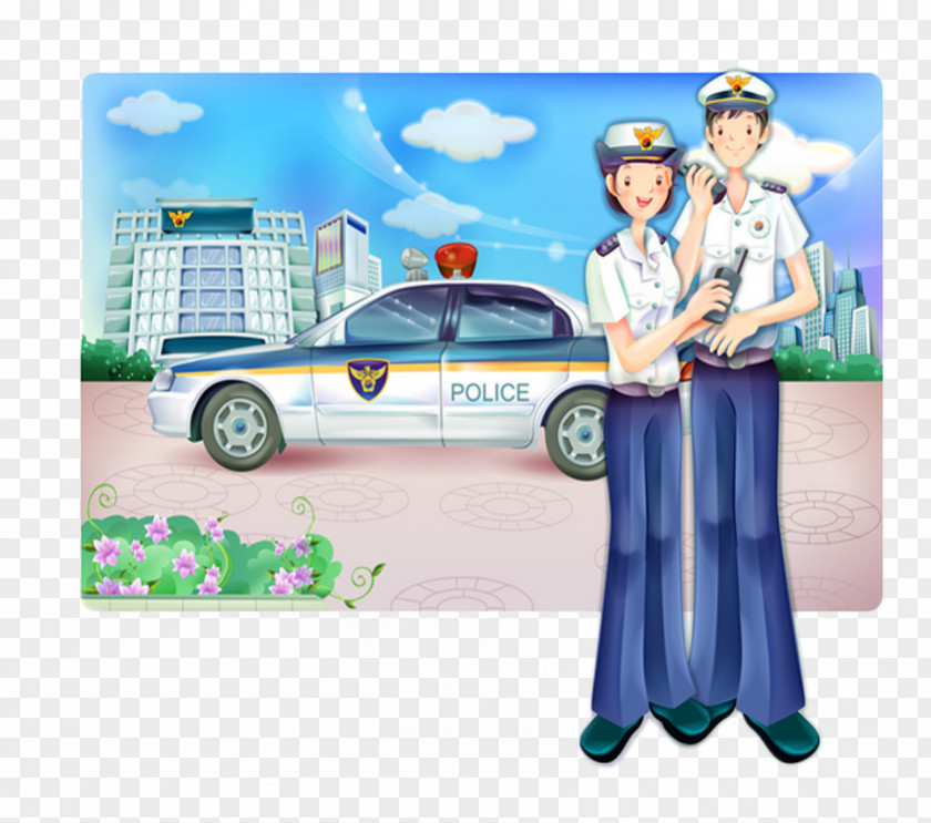 Free Button Material Picture Police Officer Car Station Ku014dban PNG
