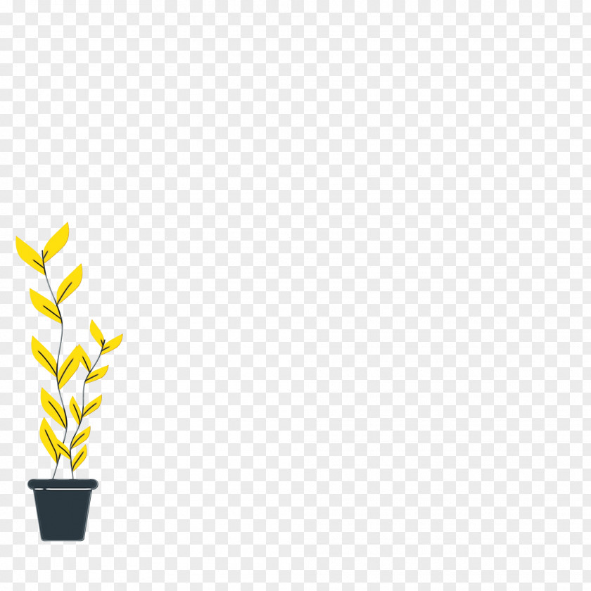 Leaf Logo Grasses Yellow Font PNG