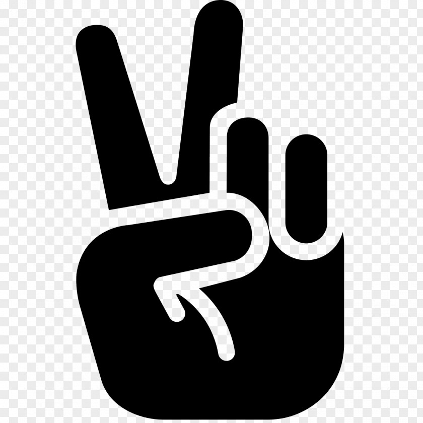 Peace And V Sign Symbols Clip Art PNG