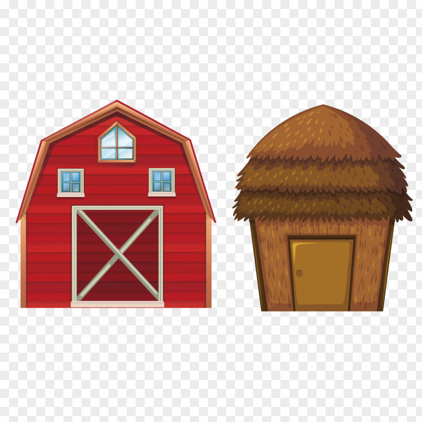 Vector Red House Age Of Enlightenment Cattle Granary Barn Farm PNG