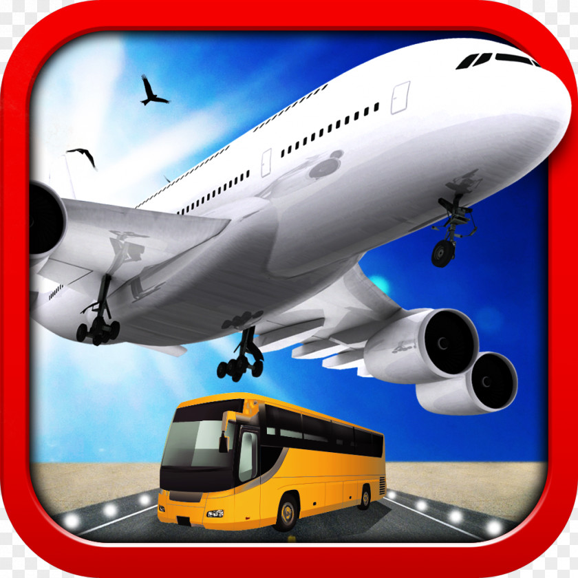 Airplane Boeing 767 Bus Simulation Aircraft PNG