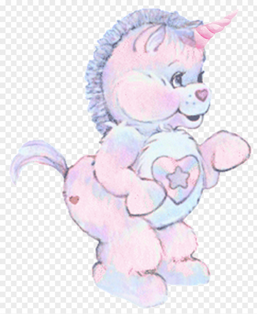 Animal Figure Sticker Pink Cartoon Nose Stuffed Toy PNG