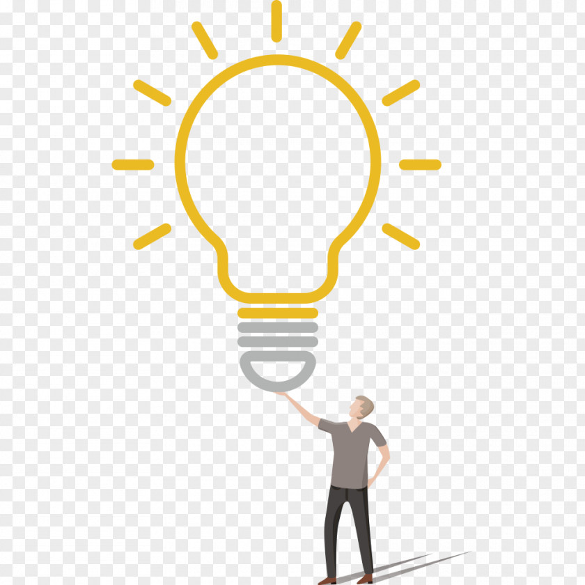 Creative Business People Incandescent Light Bulb PNG