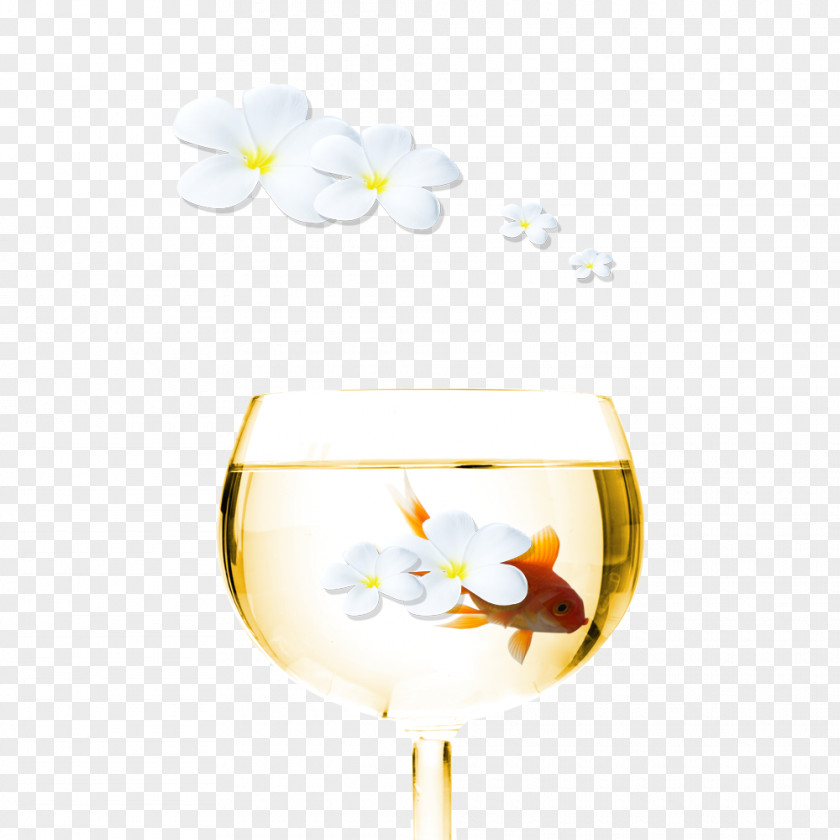 Glass Landscape Wine Champagne Petal Cup PNG