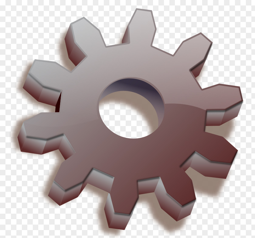 Gold Gear Clip Art PNG