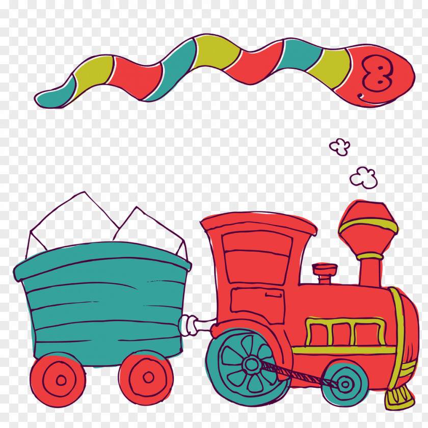Toy Train Rail Transport Image Vector Graphics PNG