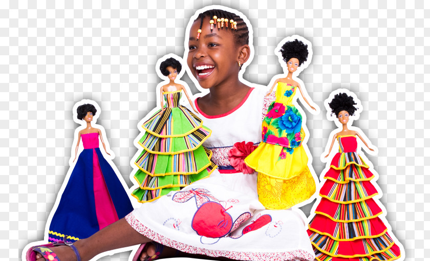 Doll Black South Africa Barbie Dress PNG