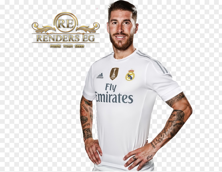 Football Sergio Ramos Real Madrid C.F. Player Jersey PNG