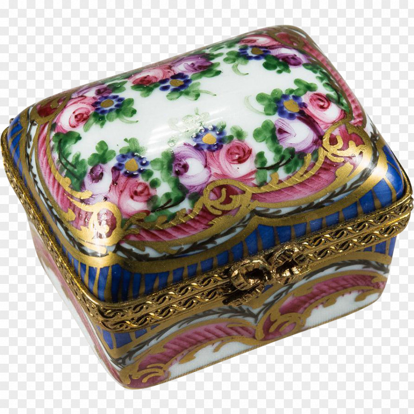 Hand Painted Boxes Porcelain PNG