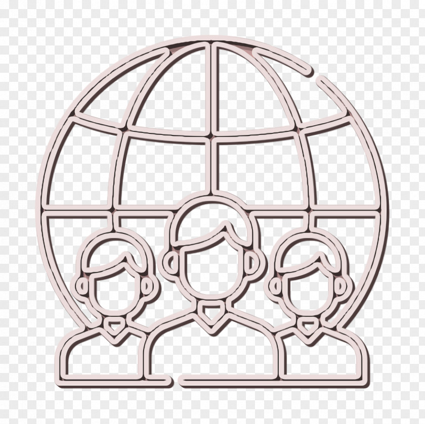 Line Art Pictogram Team Icon PNG