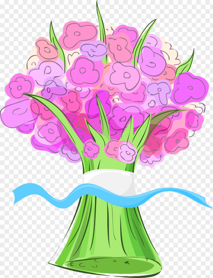 Vector Bouquet Floral Design Flower Euclidean PNG