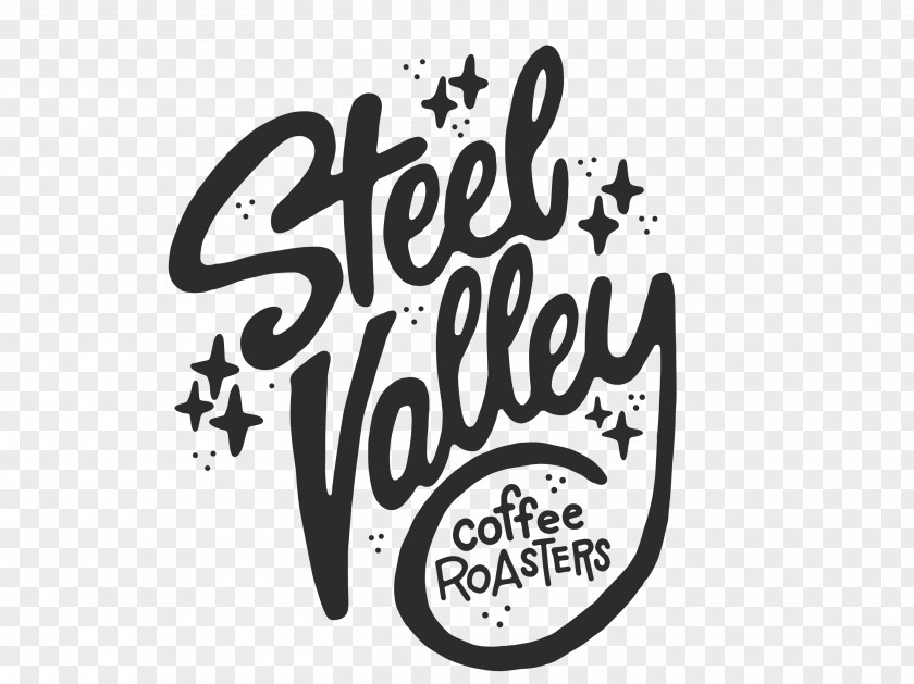 Coffee Shop Logo Steel Valley Roasters Single-origin Cafe Roasting PNG