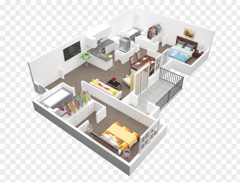 House Plan 3D Floor PNG