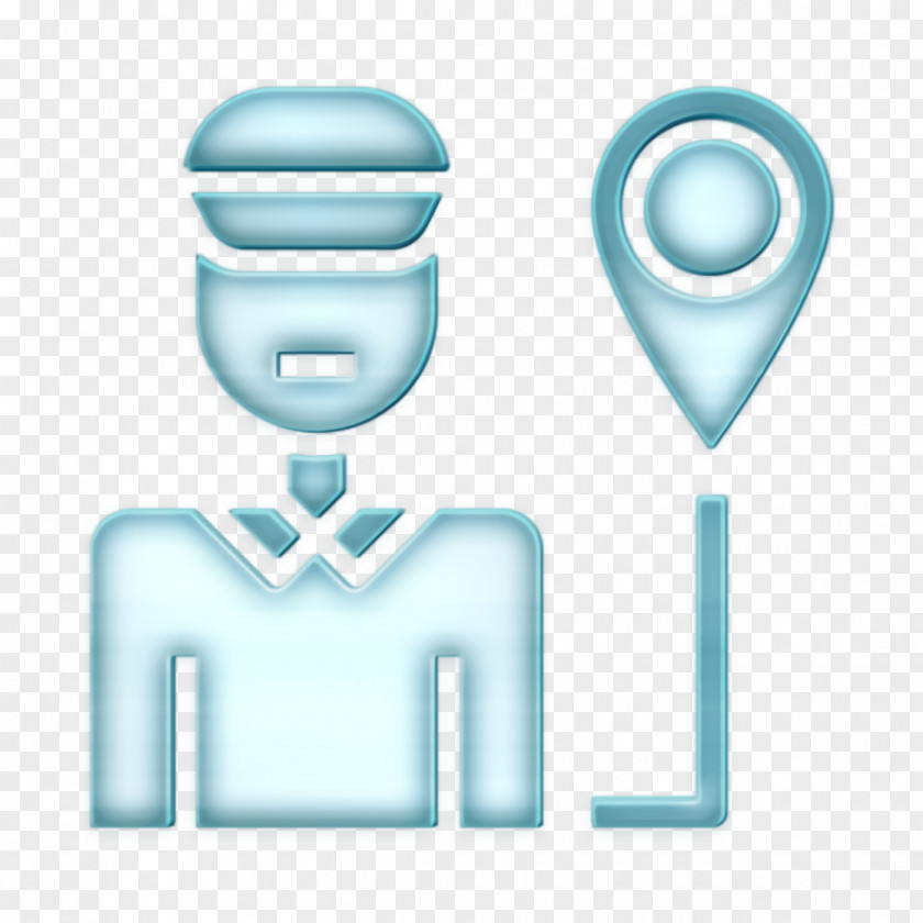 Maps And Location Icon Delivery Man Logistic PNG