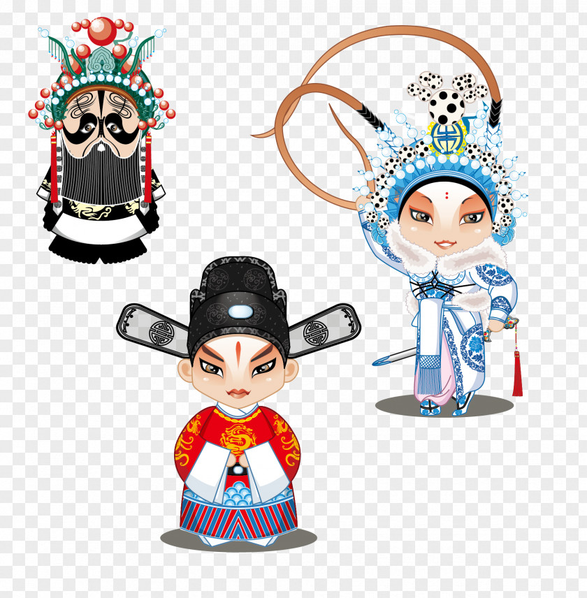 Peking Opera Characters U82b1u65e6 Cartoon PNG