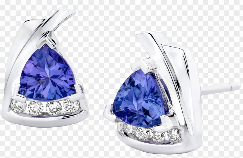 Sapphire Earring Tanzanite Diamond Jewellery PNG