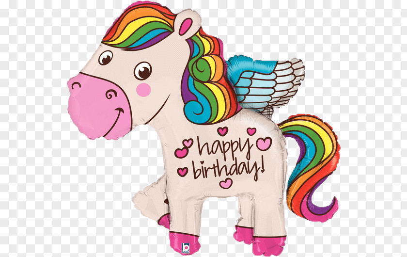 Unicorns Banner My Little Pony Balloon Birthday Party PNG