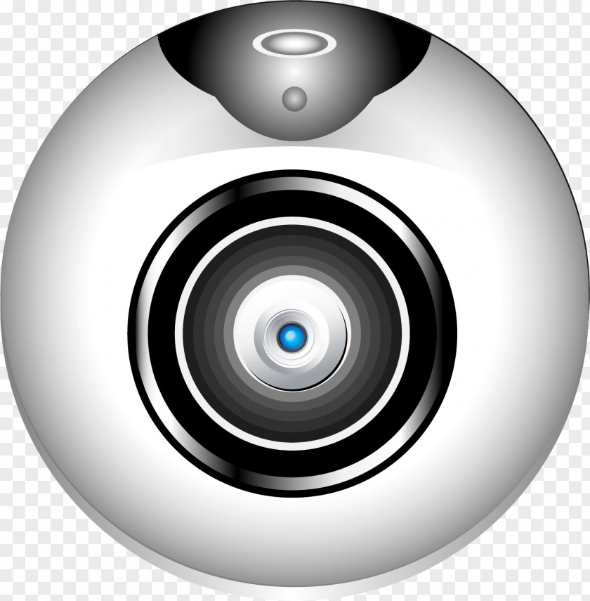 Vector Painted Spherical Camera Webcam PNG
