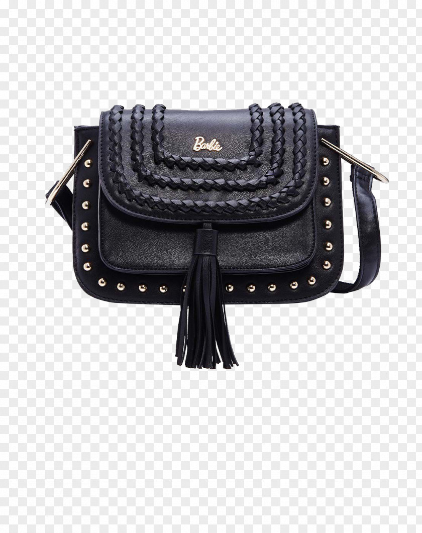 Barbie Black Woven Bag Handbag PNG