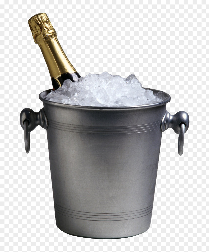 Chilled Champagne Bottle Bucket Clip Art PNG