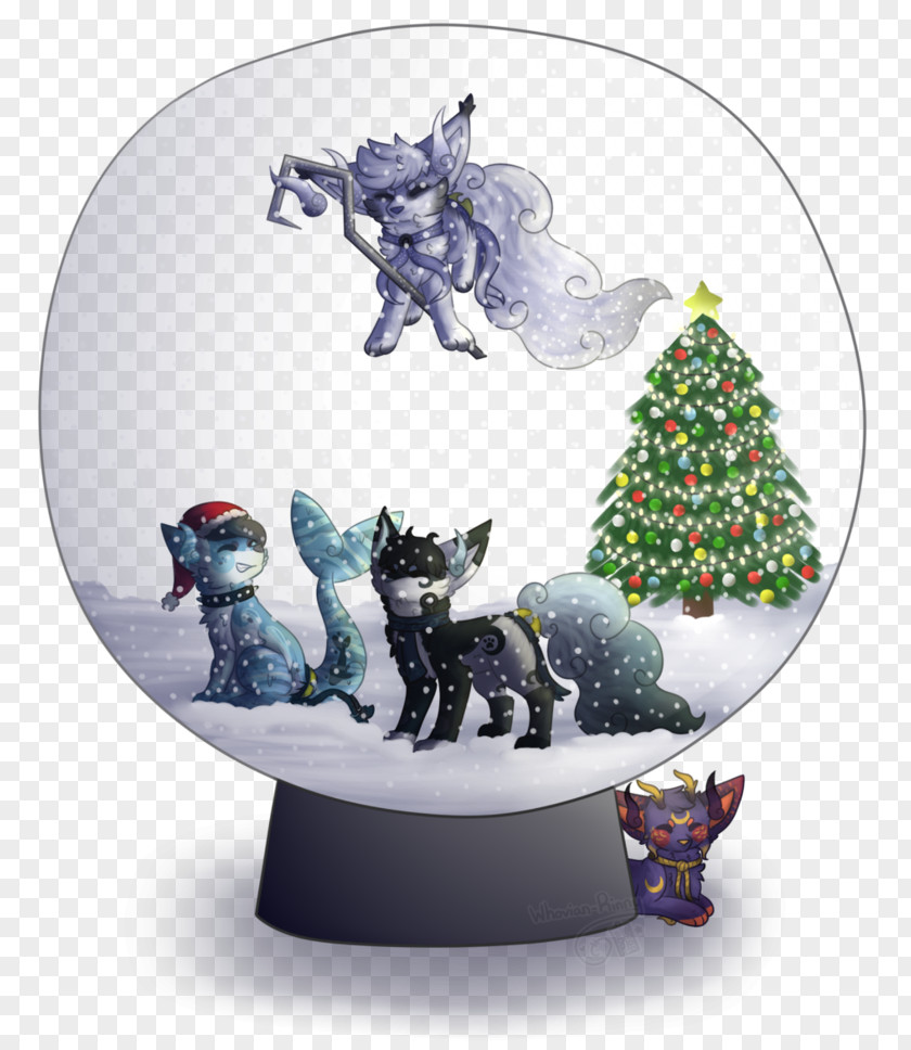 Let It Snow Christmas Tree Ornament Figurine PNG
