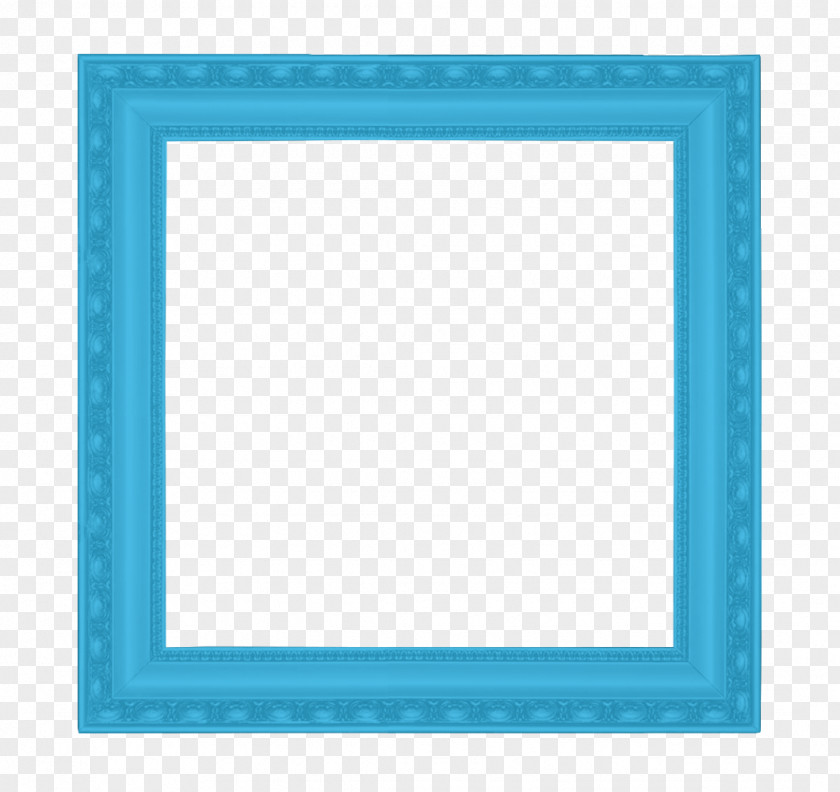 Rectangle Azure Picture Frame PNG