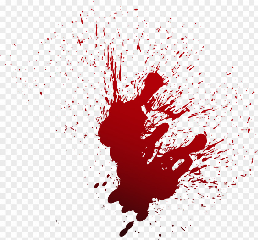 Red Blood Spray PNG