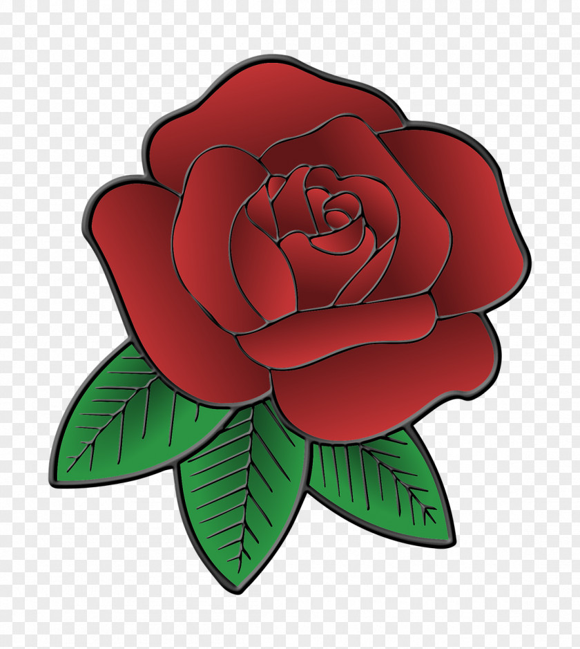 Rose Garden Roses Flower Leaf Red PNG