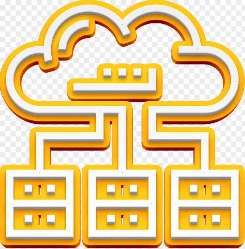 Cloud Service Icon Servers PNG