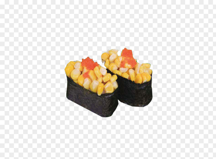 Corn Roe Sushi California Roll Japanese Cuisine PNG