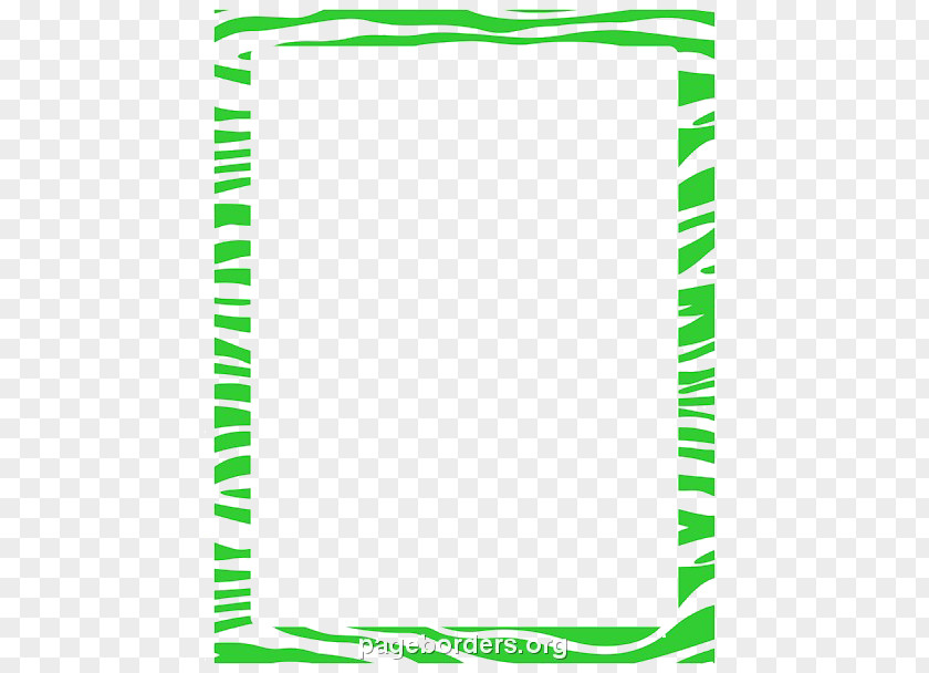 Lime Border Frame Transparent Paper Zebra Tiger Clip Art PNG