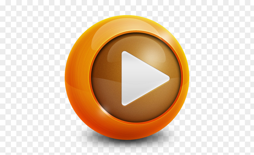 Adobe Media Player Orange Circle Font PNG