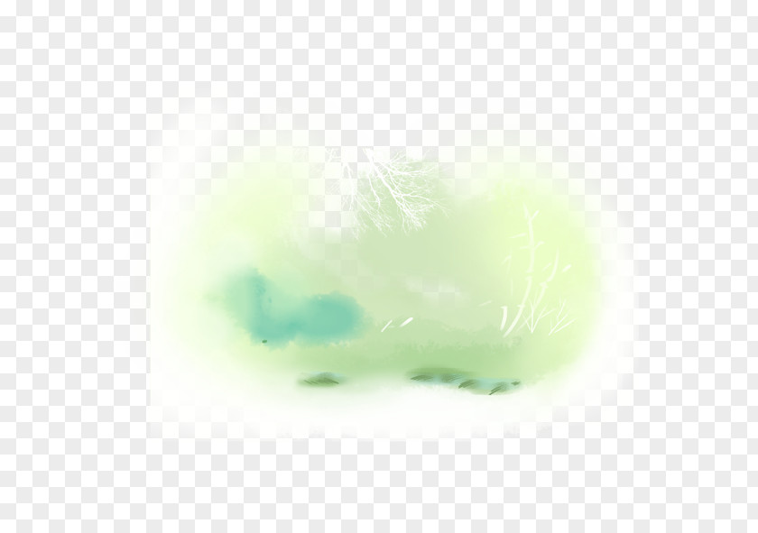 Blurry Green Icon PNG