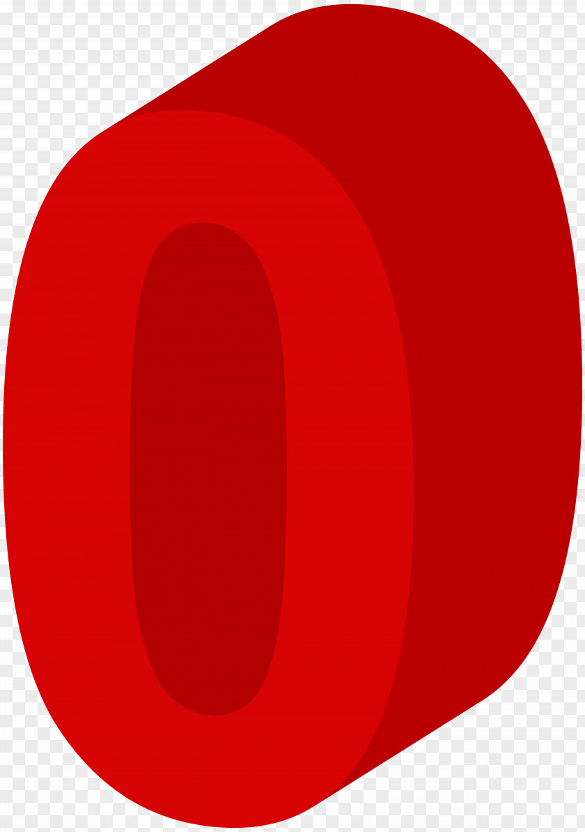 Number Zero Red Clip Art Image Circle Font Design PNG