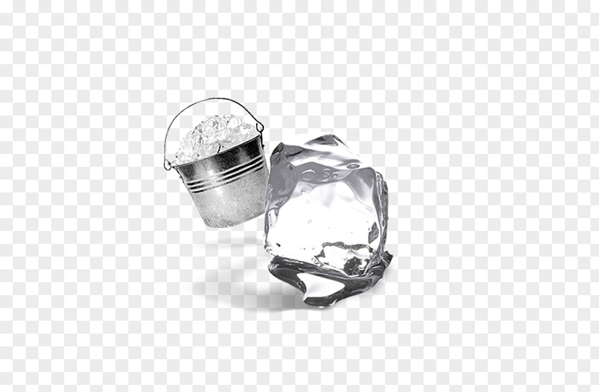 Silver Ice Bucket PNG