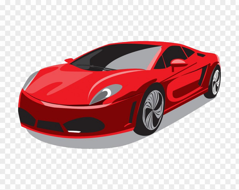 Red Cool Sports Car Material Free To Pull Porsche Luxury Vehicle Ferrari PNG
