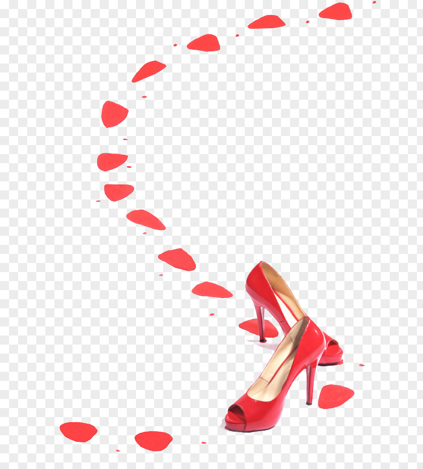 Red High Heels Shoe High-heeled Footwear Illustration PNG