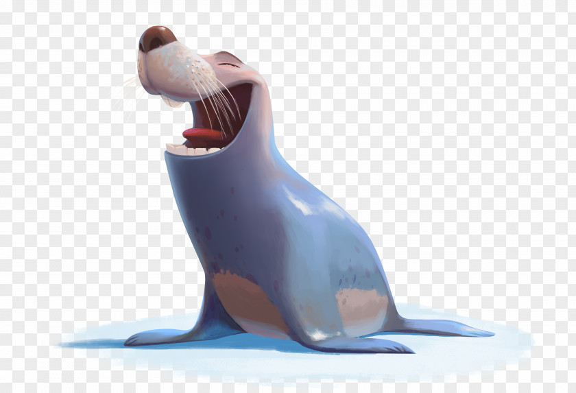 White Rabbit Sea Lion Earless Seal Designer PNG