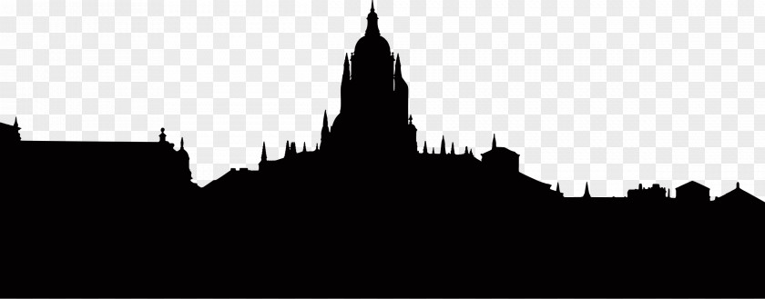 Cathedral Segovia Silhouette Avant Le Labyrinthe: La Braise Church PNG